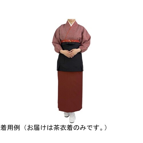 すずしろ小紋 茶衣着 上 ミディアムレッ