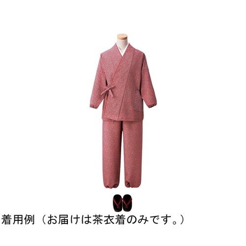 すずしろ小紋 茶衣着 上 ミディアムレッ