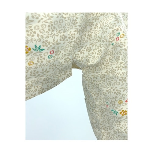 雲井ぼかし草小紋 茶衣着 上 アイボリー