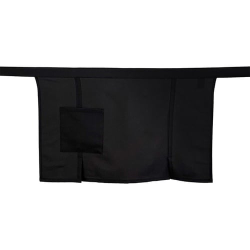 無地 前掛け ブラック F OD26