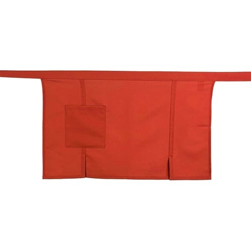 無地 前掛け ダークオレンジ F SOD