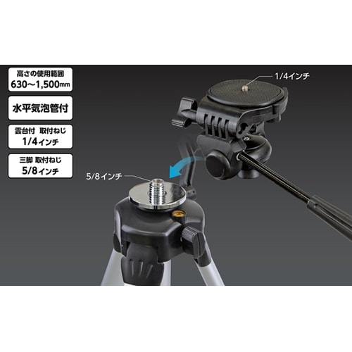 三脚 ハンドル式エレベーター E 1/4