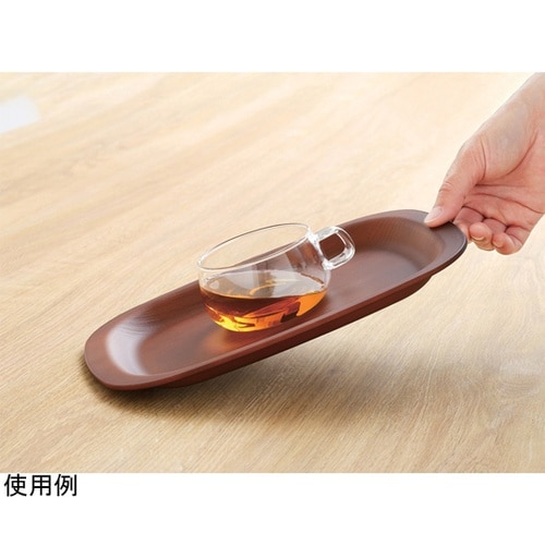 ノンスリップ 抗菌木目調トレー27cm