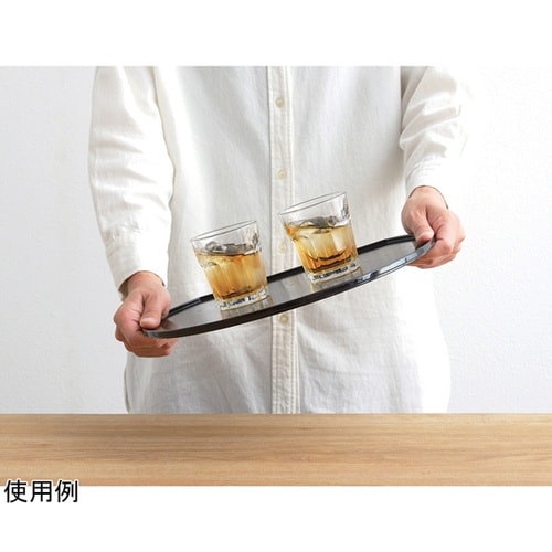 ノンスリップ 抗菌半月盆 KB−8