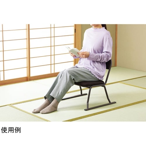 パイプ積み重ね高座イス メッシュブラウン