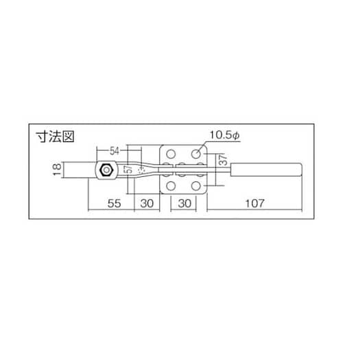 KC38BL ハンドル横型トグルクランプ