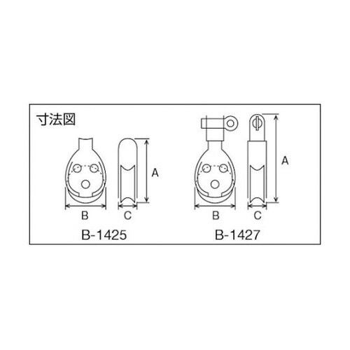滑車 ステンレス プーリーブロック 使用