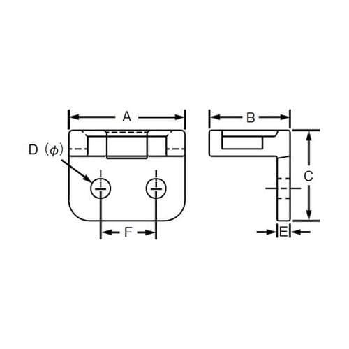 L字型ケーブル固定具 M2.2ネジ (1