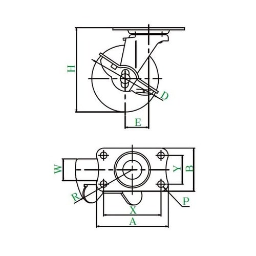 E−100ELSE−S型自在車プレート式