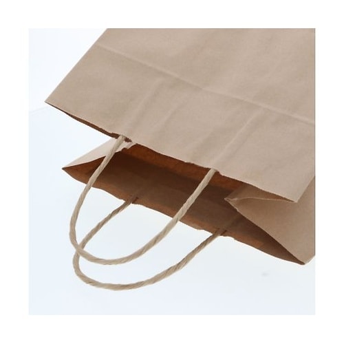 手提げ紙袋 25チャームバッグ 未晒無地