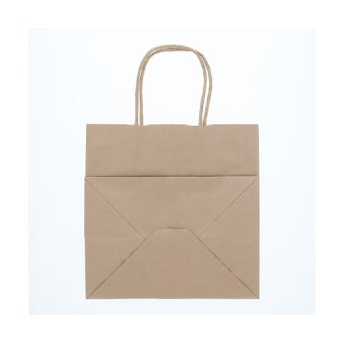 手提げ紙袋 25チャームバッグ 未晒無地