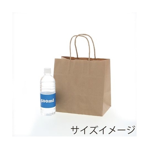 手提げ紙袋 25チャームバッグ 未晒無地