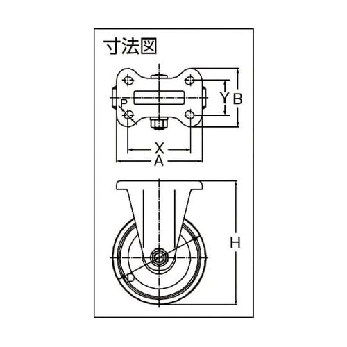 GR130WK キャスター 固定金具付