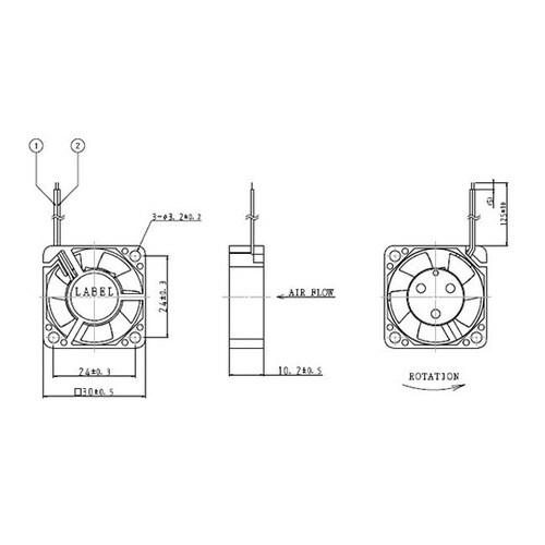 F3010ES−12UCV ファンモータ