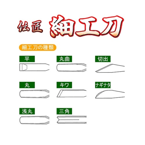 6mm 細工刀 浅丸