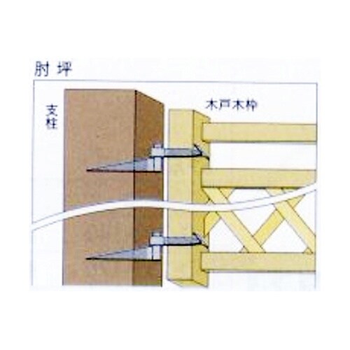 鍛冶の技 火造り 肘坪 2組入 75mm
