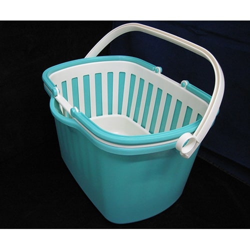 水切り付バケツ 10L アクア 2609