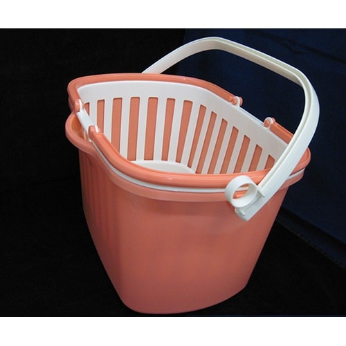 水切り付バケツ 10L オレンジ 260