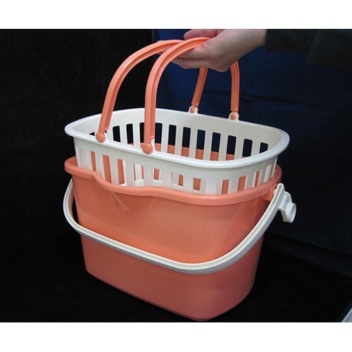 水切り付バケツ 10L オレンジ 260