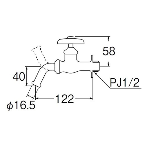 JY12J−13 万能ホーム水栓