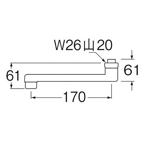 PA1110−60X−16 角吐水口