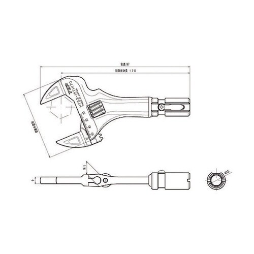 配管継手用モンキ形トルクヘッド(適用トル