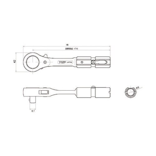 配管継手用ラチェットN形トルクヘッド R
