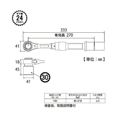 RM30LSTS トルクレンチ セット