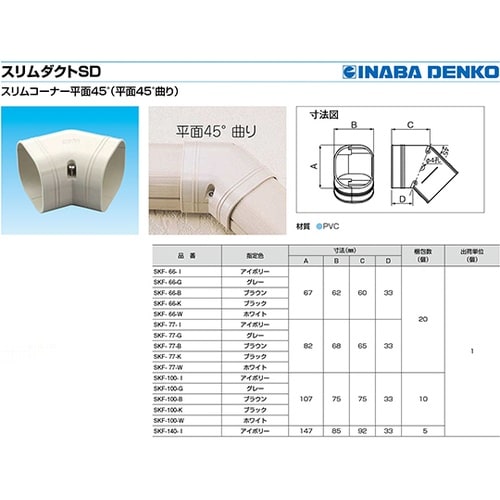 SKF−100−G スリムコーナー