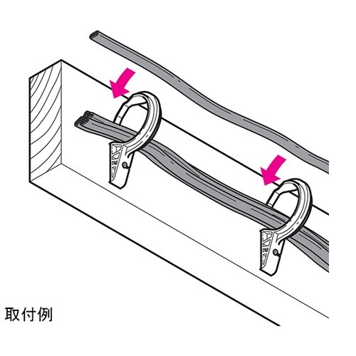 木材用ケーブル支持具 1セット(10個入
