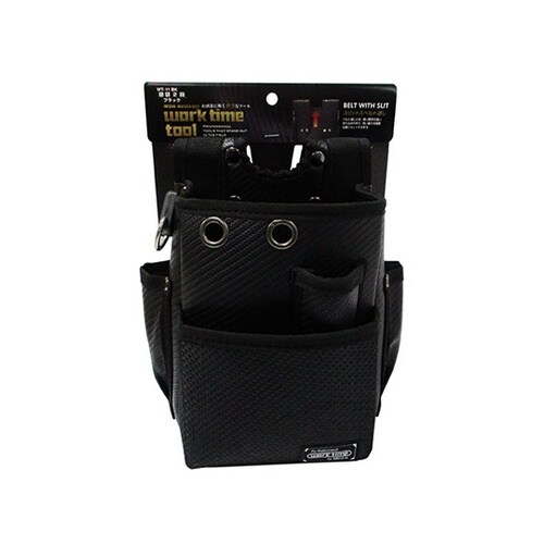 WT−11BK 腰袋2段 ブラック