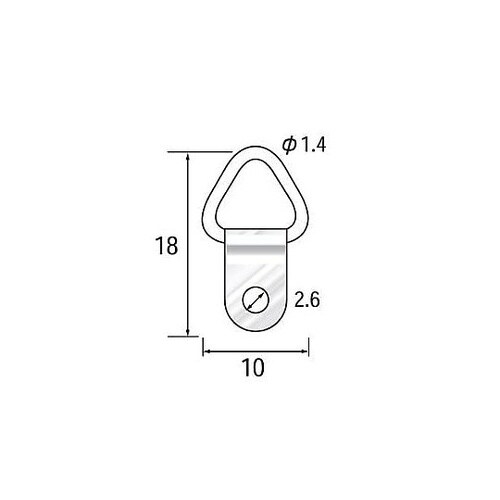 ステンレスD型吊カン 1セット(1000