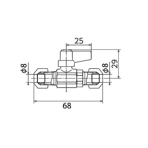8.0mm x 8.0mm ミニボールバ