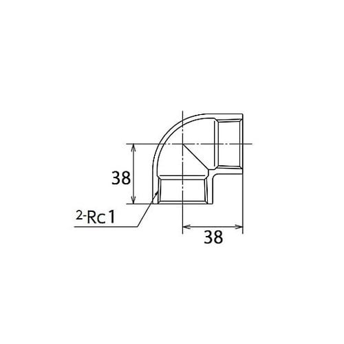 Rc 1” エルボ(ステンレス製)