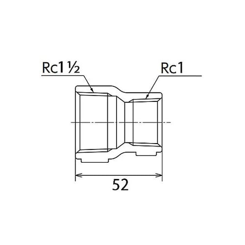 Rc1・1/2”x Rc 1” 異径