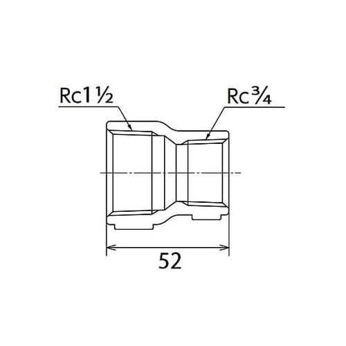 Rc1・1/2”x Rc3/4” 異径