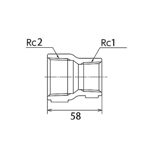 Rc 2” x Rc 1” 異形