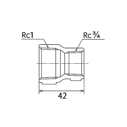 Rc 1” x Rc 3/4” 異径