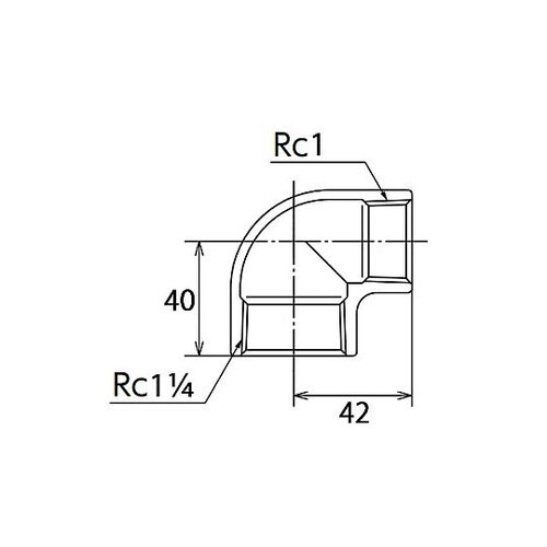 Rc1・1/4”x Rc 1” 異径