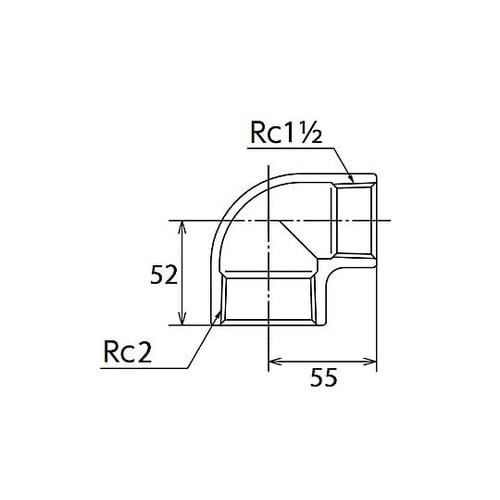 Rc 2” x Rc1・1/2” 異径