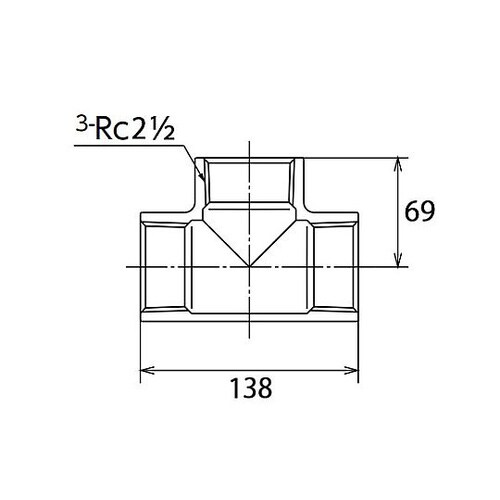 Rc2・1/2” チーズ(ステンレス製)