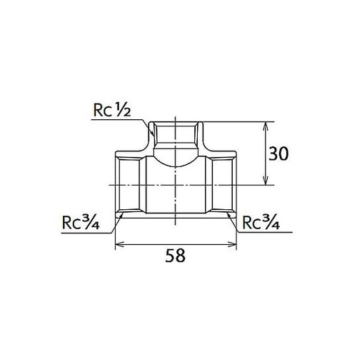 Rc3/4”x Rc1/2”x Rc3/