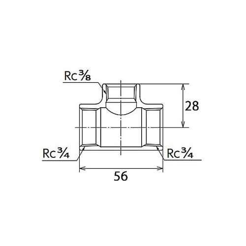 Rc3/4”x Rc3/4”x Rc3/
