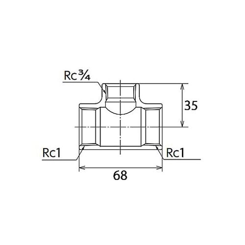 Rc 1” x Rc3/4” x Rc