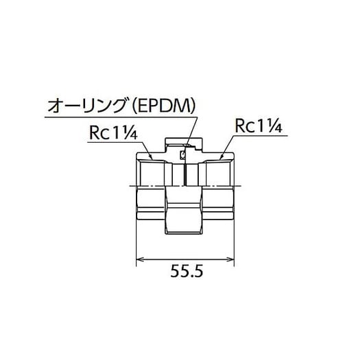Rc1・1/4” ユニオン(オーリング式