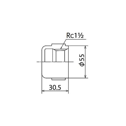 Rc1・1/2” キャップ(ステンレス製