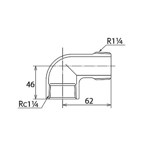Rc1・1/4”xR1・1/4” ストリ
