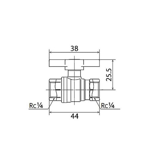 Rc1/4” ボールバルブ(ROHS指令