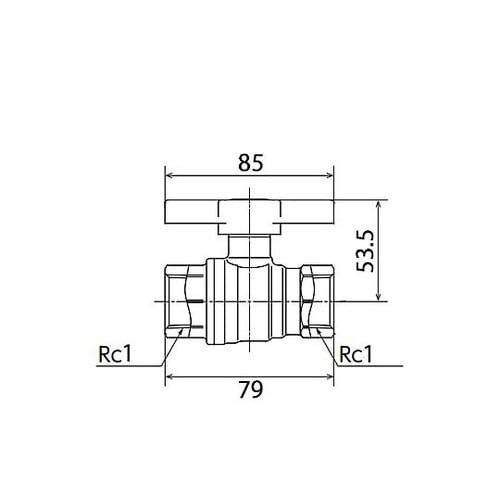 Rc 1” ボールバルブ(ROHS指令