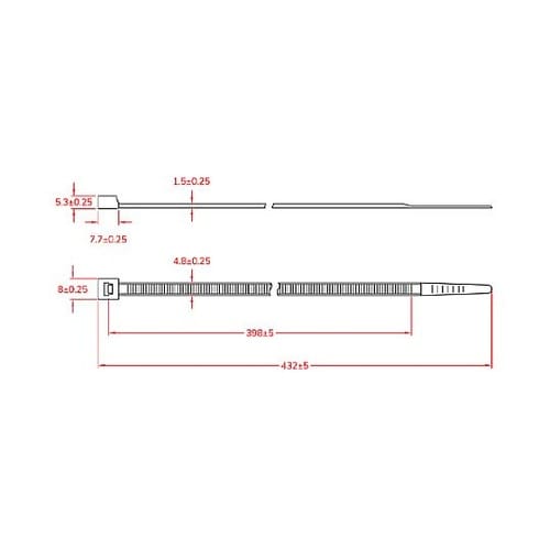 432x 4.8mm 結束バンド(100